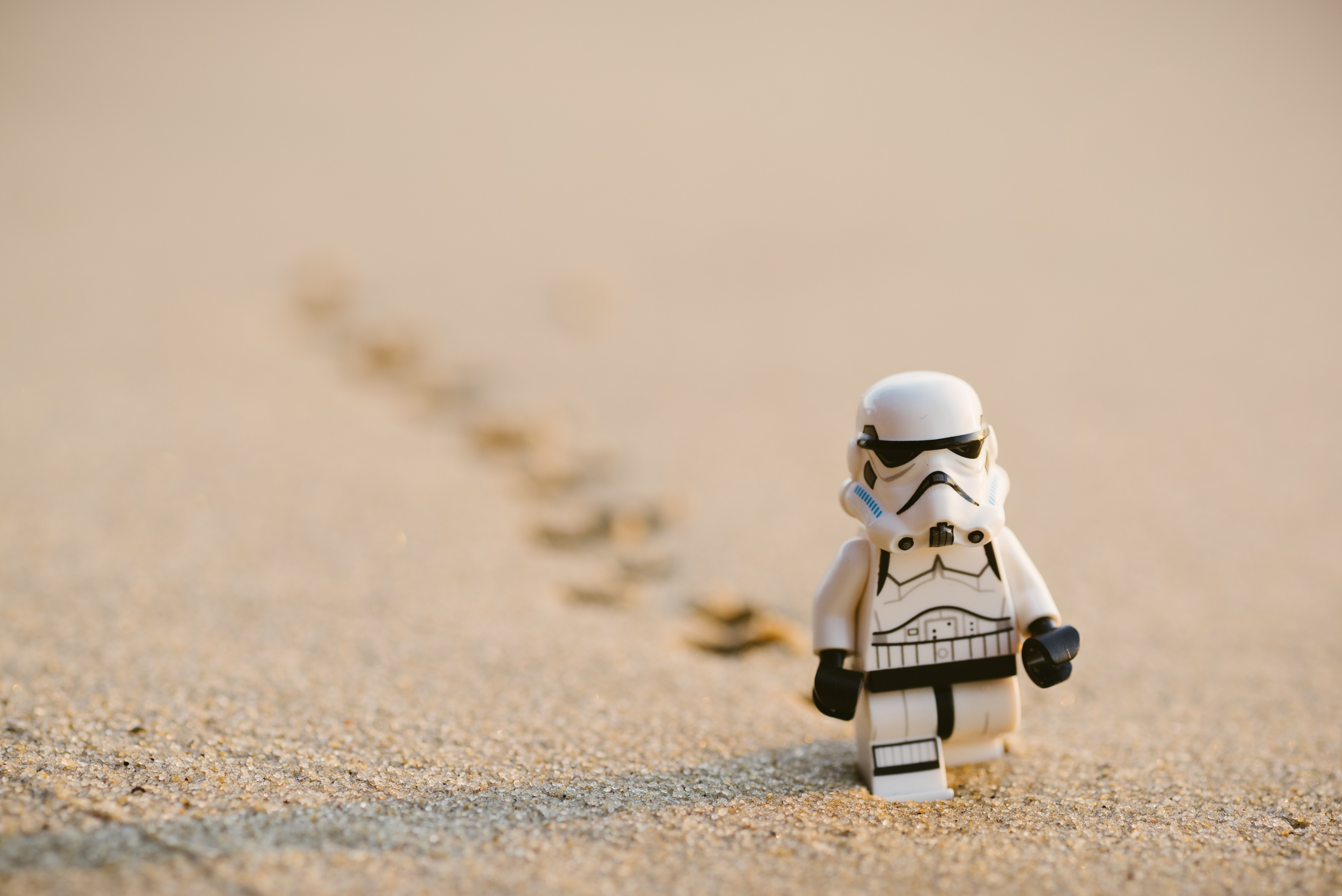 Stormtrooper in the sand